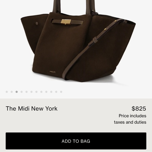 DeMellier The Midi New York in Mocha Suede/ Mocha Smooth - Picture 10 of 11